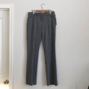 NWT Leighton grey plaid lightweight dress pants size 7